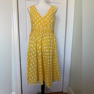 Micky Yellow Polka Dot Coquette Girl Cottagecore Dress